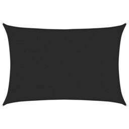 Berkfield Home Sunshade Sail 160 g/m ² Black 2.5x3.5 m HDPE - thumbnail 1