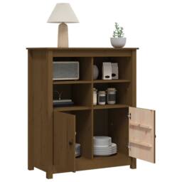 Berkfield Home Sideboard Honey Brown 83x41.5x100 cm Solid Wood Pine - thumbnail 5