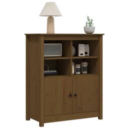 Berkfield Home Sideboard Honey Brown 83x41.5x100 cm Solid Wood Pine - thumbnail 4