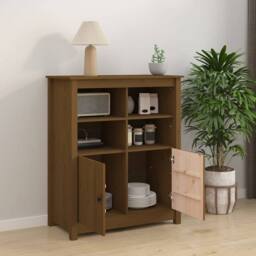 Berkfield Home Sideboard Honey Brown 83x41.5x100 cm Solid Wood Pine - thumbnail 3