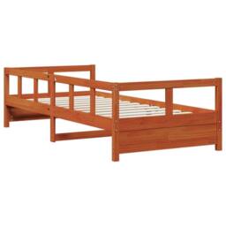 Berkfield Home Durable Daybed without Mattress Wax Brown 90x200 cm Solid Wood Pine - thumbnail 7
