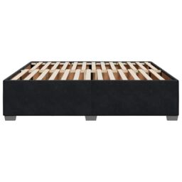 Berkfield Home Bed Frame without Mattress Black¬†Super King Velvet in Black - Size: Super King - thumbnail 5
