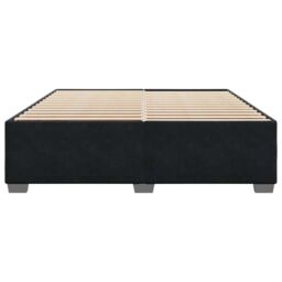 Berkfield Home Bed Frame without Mattress Black¬†Super King Velvet in Black - Size: Super King - thumbnail 4