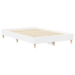 Berkfield Home Bed Frame No Mattress White 135x190 cm Double Engineered Wood - thumbnail 4
