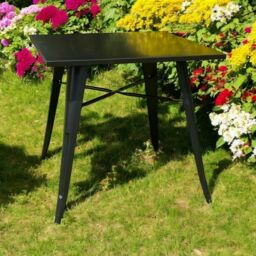 Minster Garden Bar Table - Metal - L80 x W50 x H76 cm - Black - Size: 1 Pack - thumbnail 2