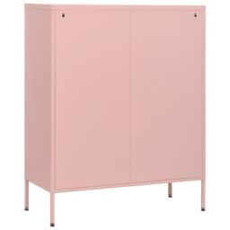 Berkfield Home Chest of Drawers Pink 80x35x101.5 cm Steel - thumbnail 5