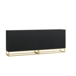 Creative Furniture Ripple Duo Sideboard 200cm - Black with Fluted Doors - thumbnail 9