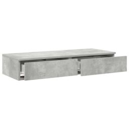 Berkfield Home Bed Drawers - Concrete Grey, 75 x 36.5 x 16.5 cm, Made of Engineered Wood in Grey - Size: 75 x 36.5 x 16.5 cm - thumbnail 5