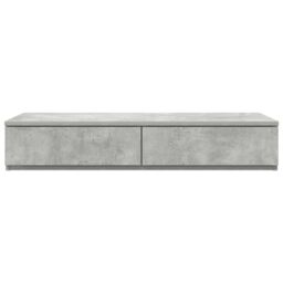 Berkfield Home Bed Drawers - Concrete Grey, 75 x 36.5 x 16.5 cm, Made of Engineered Wood in Grey - Size: 75 x 36.5 x 16.5 cm - thumbnail 6