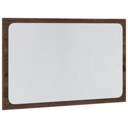 Berkfield Home LED Bathroom Mirror Brown Oak 60x8.5x38 cm Engineered Wood - thumbnail 3