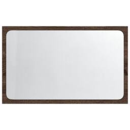 Berkfield Home LED Bathroom Mirror Brown Oak 60x8.5x38 cm Engineered Wood - thumbnail 6