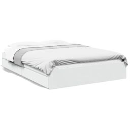 Berkfield Home Bed Frame with Drawers without Mattress White 160x200 cm - thumbnail 2