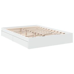 Berkfield Home Bed Frame with Drawers without Mattress White 160x200 cm - thumbnail 6