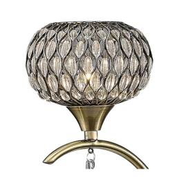 Netlighting Chelsie Ceiling Pendant 3 Light Antique Brass Clear Glass in Bronze - thumbnail 9
