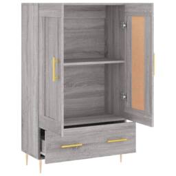 Berkfield Home Highboard Grey Sonoma 69.5x31x115 cm Engineered Wood - thumbnail 6