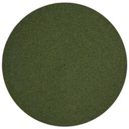 THE RUGS Indoor Outdoor Trenzado Rug Polypropylene Bordered Plain Design in Green - Size: 200 cm x 290 cm - thumbnail 9