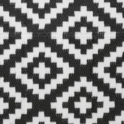 Charles Bentley Lightweight Waterproof Indoor/Outdoor Rug in Black - Size: 120 cm x 170 cm - thumbnail 5
