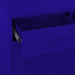 Berkfield Home Storage Cabinet Navy Blue 80x35x101.5 cm Steel - thumbnail 6