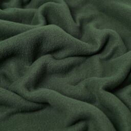 OHS Warm Plain Fleece Throw Over Bed Blanket in Dark Green - Size: 120 cm x 150 cm - thumbnail 4