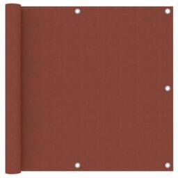Berkfield Home Balcony Screen Terracotta 90x300 cm Oxford Fabric in Brown - thumbnail 1