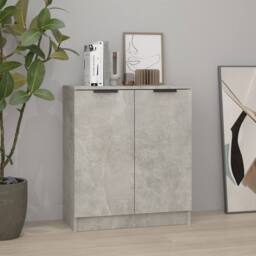 Berkfield Home Sideboard Concrete Grey 60x30x70 cm Engineered Wood - Size: 60 x 30 x 70 cm - thumbnail 2