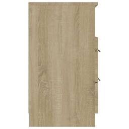 Berkfield Home Elegant Bedside Cabinets 2 pcs Sonoma Oak Engineered Wood in Light Sand - thumbnail 5