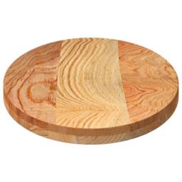 Berkfield Home Table Top Light Brown 100x50x4 cm Solid Wood Oak Oval - Size: 100 x 50 x 4 cm - thumbnail 6