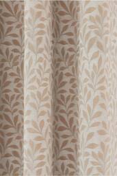 Enhanced Living 100% Blackout Jacquard Leaf Curtains - Thermal/Energy Saving Pair with Eyelets For Living Room & Bedrooms - thumbnail 3