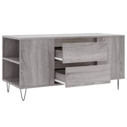 Berkfield Home Coffee Table Grey Sonoma 102x44.5x50 cm Engineered Wood - thumbnail 6