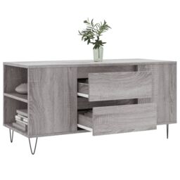 Berkfield Home Coffee Table Grey Sonoma 102x44.5x50 cm Engineered Wood - thumbnail 4