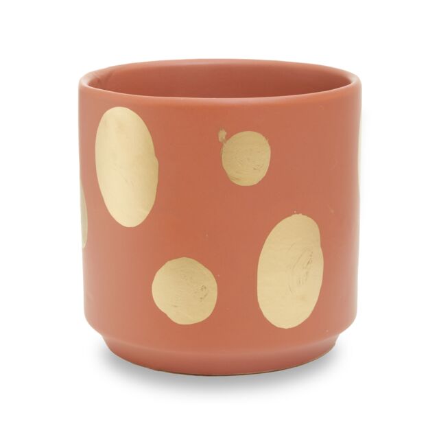 Orsina Speckled Ceramic Planter, Modern Small Garden Pot for Home Decor, Ceramic Pots for Indoor Plants in Terracotta - image 1