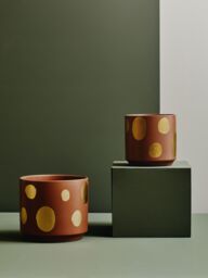 Orsina Speckled Ceramic Planter, Modern Small Garden Pot for Home Decor, Ceramic Pots for Indoor Plants in Terracotta - thumbnail 5
