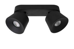 Lucide 'TRIGONO' Dimmable Stylish Tiltable Twin Ceiling Spotlight 2xGU10 in Black - thumbnail 2