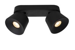 Lucide 'TRIGONO' Dimmable Stylish Tiltable Twin Ceiling Spotlight 2xGU10 in Black - thumbnail 1