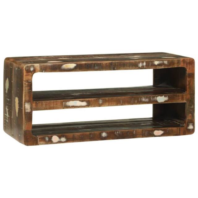 Berkfield Home TV Cabinet 80x32x36 cm Solid Wood Reclaimed in Brown - Size: 80 x 32 x 36 cm - image 1