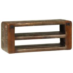Berkfield Home TV Cabinet 80x32x36 cm Solid Wood Reclaimed in Brown - Size: 80 x 32 x 36 cm - thumbnail 5