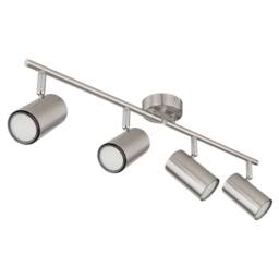Netlighting Allvi Ceiling Spotlight Bar Nickel Matt 4x GU10 in Grey - thumbnail 2