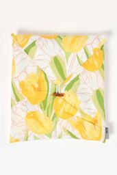 Homescapes Yellow Tulips Digitally Printed Cotton Duvet Cover Set - Size: Super King - thumbnail 5