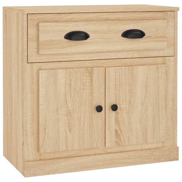 Berkfield Home Sideboard Sonoma Oak 70x35.5x67.5 cm Engineered Wood in Light Tan - image 1