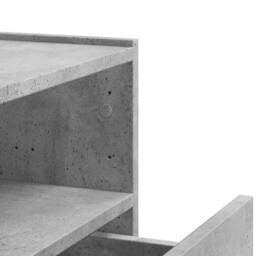 Berkfield Home Decorative Wall-mounted Bedside Cabinet Concrete Grey 45x30x35 cm - Size: 45 x 30 x 35 cm - thumbnail 9