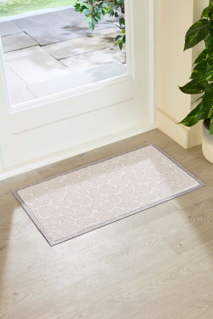 Artsy Mats Neutral Pebbles Indoor Outdoor Doormat (70 x 40cm) in Beige - Size: 40 cm x 70 cm - image 1
