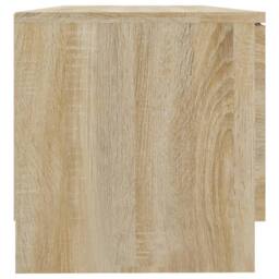 Berkfield Home TV Cabinet Sonoma Oak 80x35x36.5 cm Engineered Wood in Light Tan - thumbnail 7