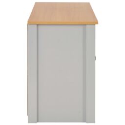 Berkfield Home TV Cabinet Grey 120x39x58 cm - Size: 120 x 39 x 58 cm - thumbnail 5