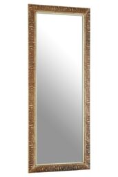 Orsina Zelma Champagne Finish Ridged Wall Mirror in Silver - thumbnail 2