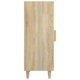 Berkfield Home Sideboard Sonoma Oak 34.5x34x90 cm Engineered Wood in Brown - thumbnail 7