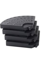 Living and Home HDPE Water-or-Sand-Filled Umbrella Base Cantilever Parasol Stand in Black - thumbnail 6