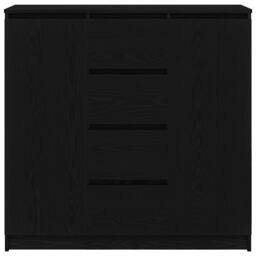 Berkfield Home Sideboard with Drawers Black Oak 100.5x35x98.5 cm Engineered Wood - thumbnail 6