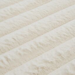 OHS Faux Fur Rug Ribbed Mat Luxury Carpet Anti Slip Runner in Natural - Size: 160 cm x 230 cm - thumbnail 6