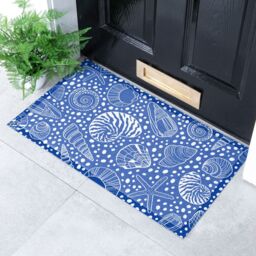 Artsy Mats Shells Doormat (70 x 40cm) in Blue - Size: 40 cm x 70 cm - thumbnail 1