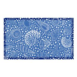 Artsy Mats Shells Doormat (70 x 40cm) in Blue - Size: 40 cm x 70 cm - thumbnail 2